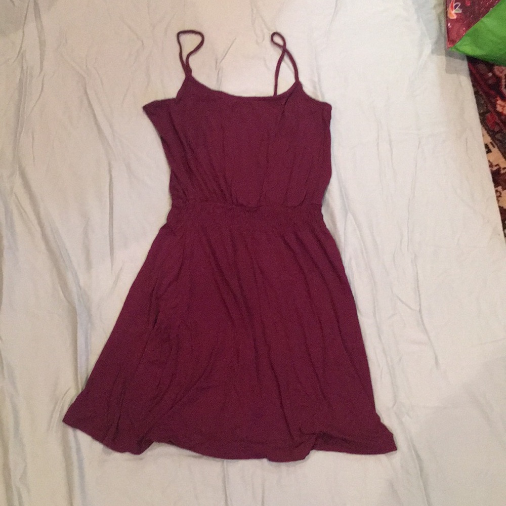 H&M burgundy dress